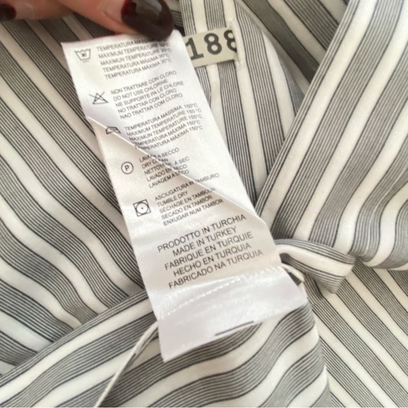 Versace Collection Stripped Long Sleeve Men Shirt Size M - Picture 5 of 12